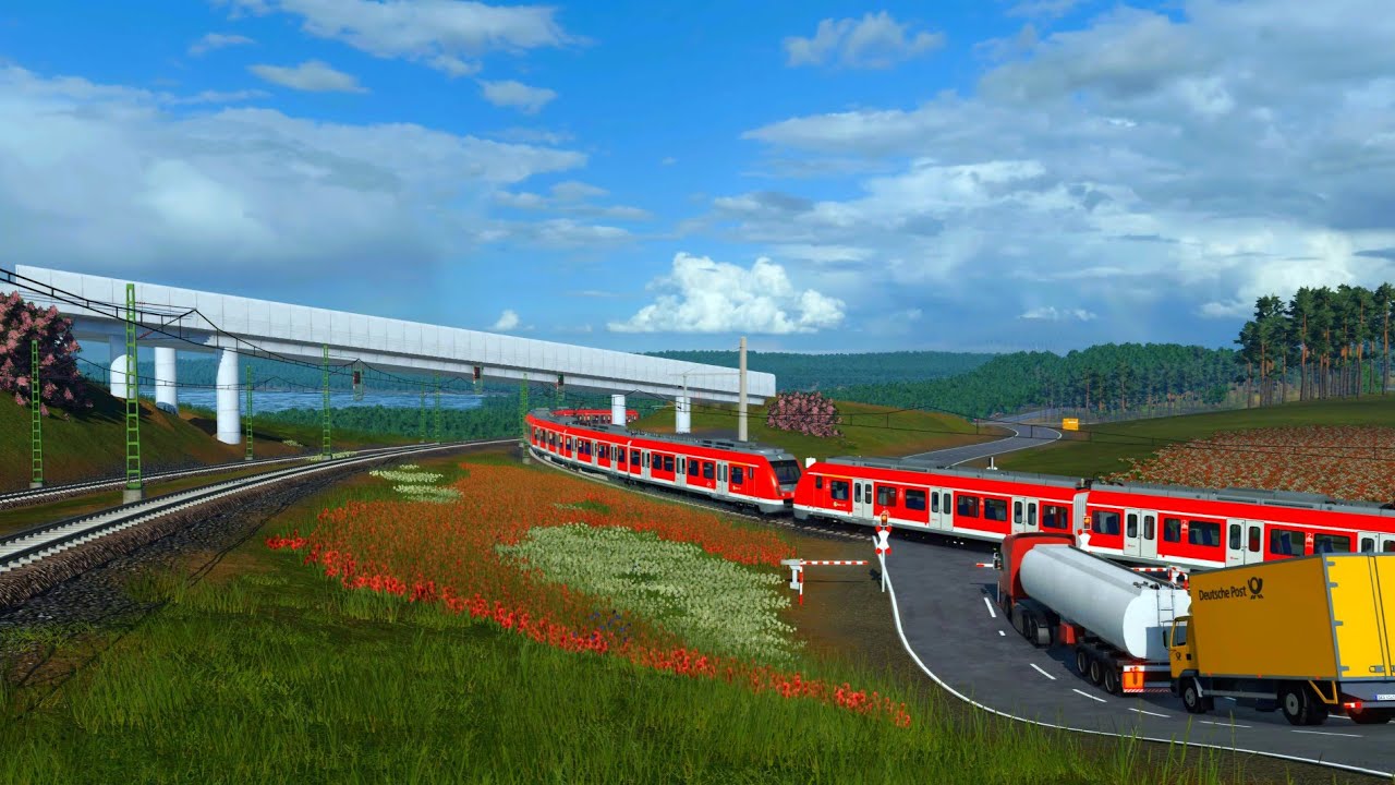 Transport Fever 2: Der Bahnübergang Teil 1100