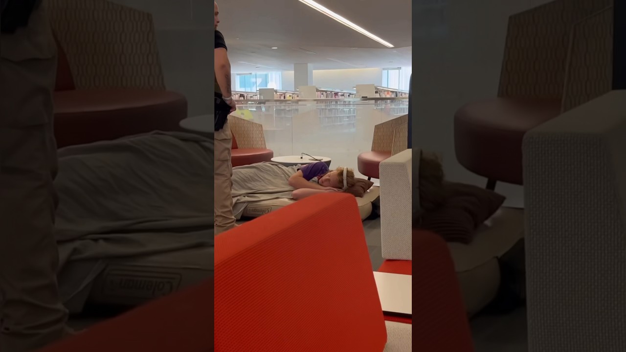 Air Mattress in library Prank