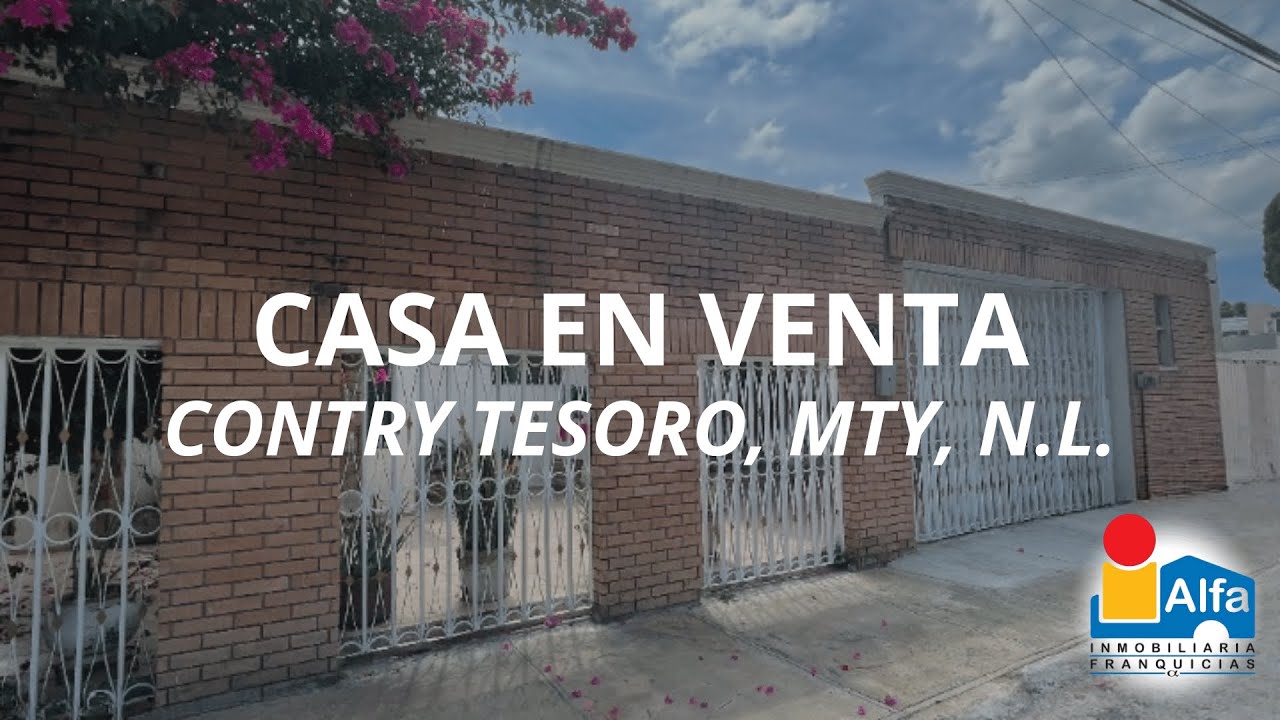 Casa en venta en Contry Tesoro, Monterrey, N.L. 1614/839