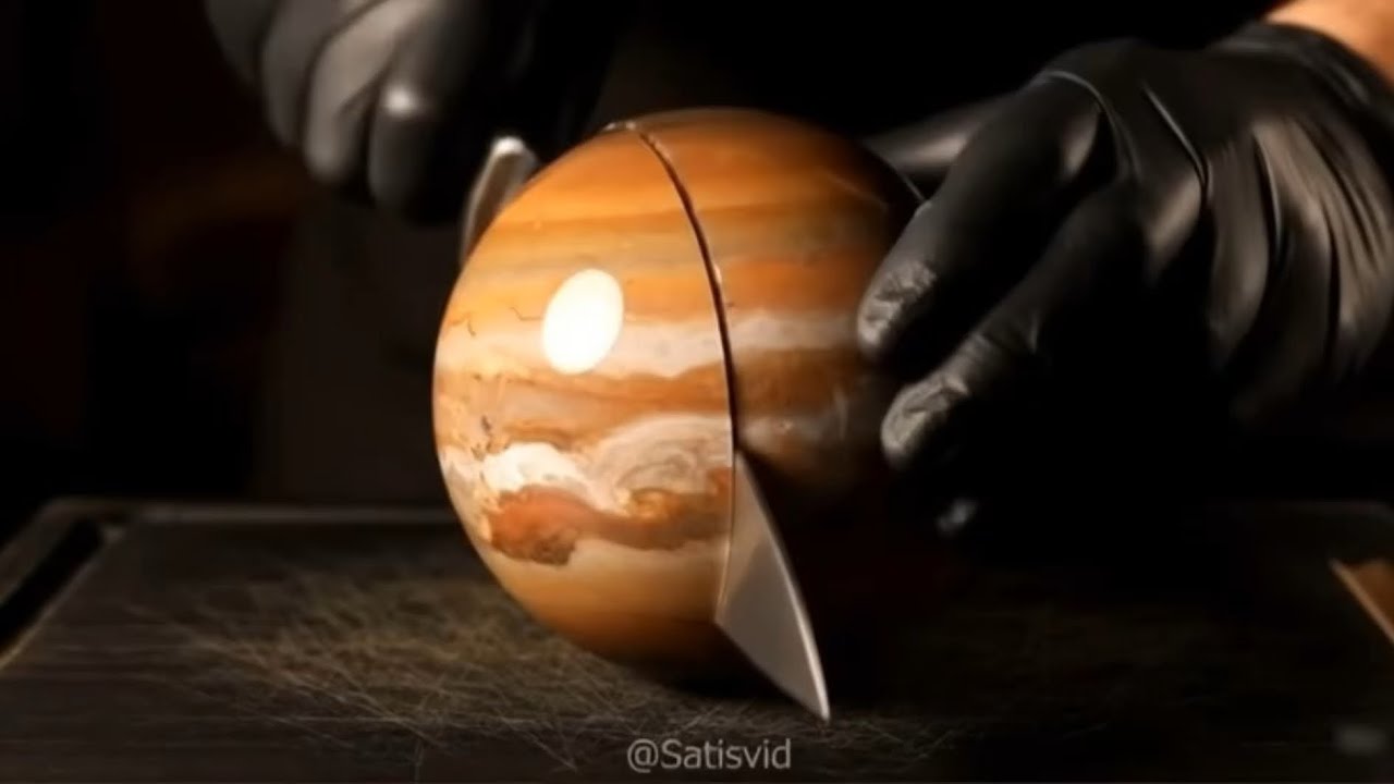 ASMR Cutting Galaxy Jelly Planets 🌌✨ | Most Beautiful Satisfying ASMR