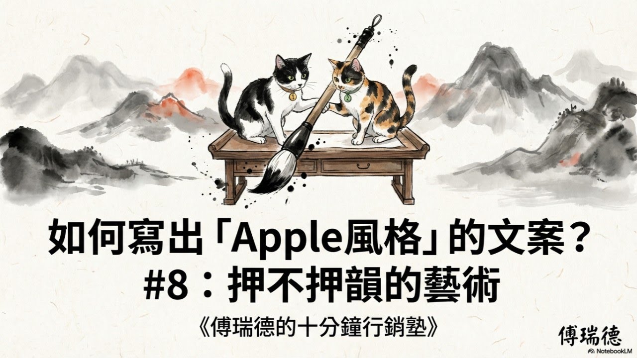 如何寫出「Apple風格」的文案？#8：押不押韻的藝術 | #傅瑞德的十分鐘行銷塾