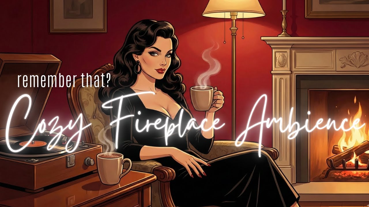 Cozy Fireplace Ambience 🔥 Warm 1940s Jazz & Relaxing Jazz Music to Ease Your Mind