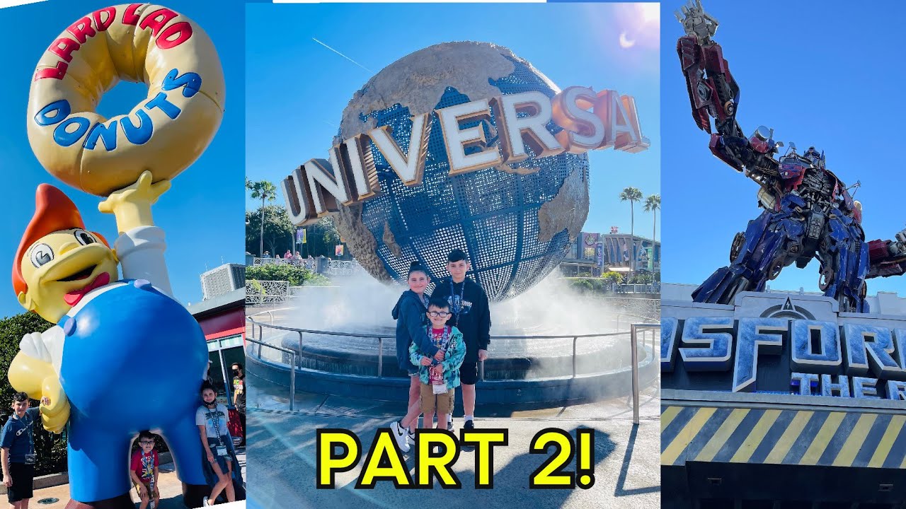 Universal Studios Part 2! Transformers, ET Bart Simpson, Minions & more!!