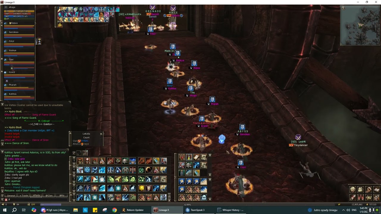 Lineage 2 Origins x1 , xKoga  Mystic Muse POV -  SOD pvp VS UnEpic