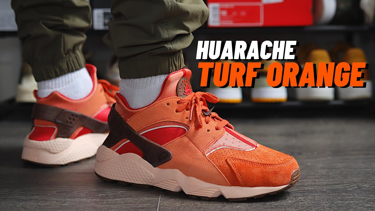 SLEPT ON? Nike Huarache Turf Orange / Chile Red On Feet Review