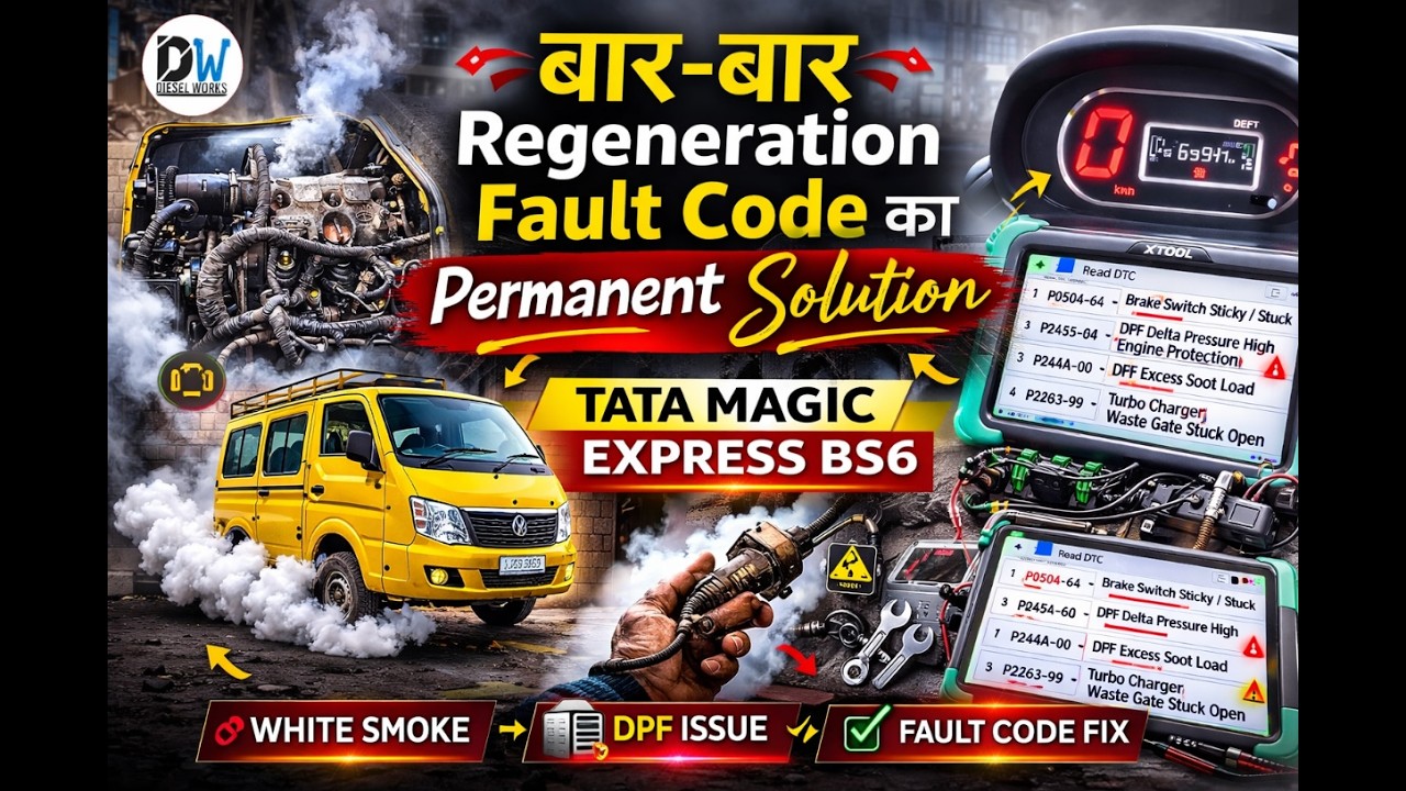 TATA Magic Express BS6 | Bar-Bar Regeneration Fault Code Ka Permanent Solution 😱🚐💨