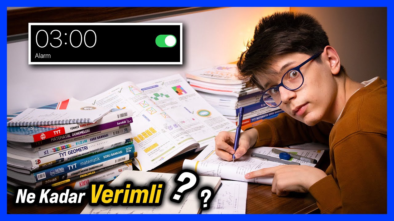 Her Gün Gece 3'te Kalkıp Ders Çalışmak ! - Ne Kadar VERİMLİ ?