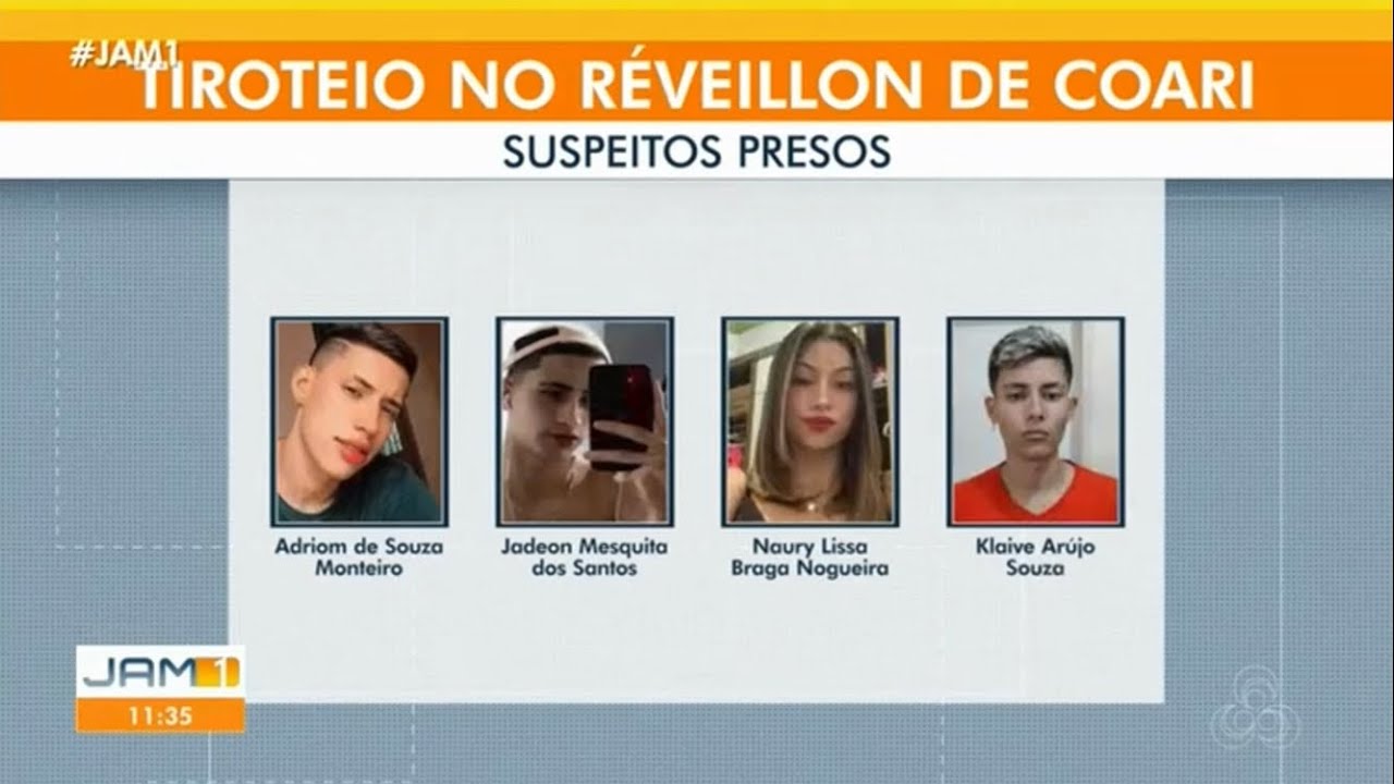 Quarteto é preso após atentado em festa de réveillon em Coari | JAM 1ª Edição - REDE AMAZÔNICA
