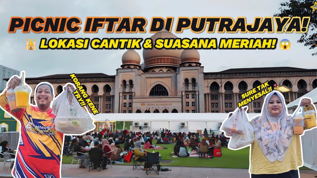 Couple Ride ke Bazar Ramadhan Viral Putrajaya 2025 🛵 + PICNIC IFTAR DI PUTRAJAYA! 🕌 🌙
