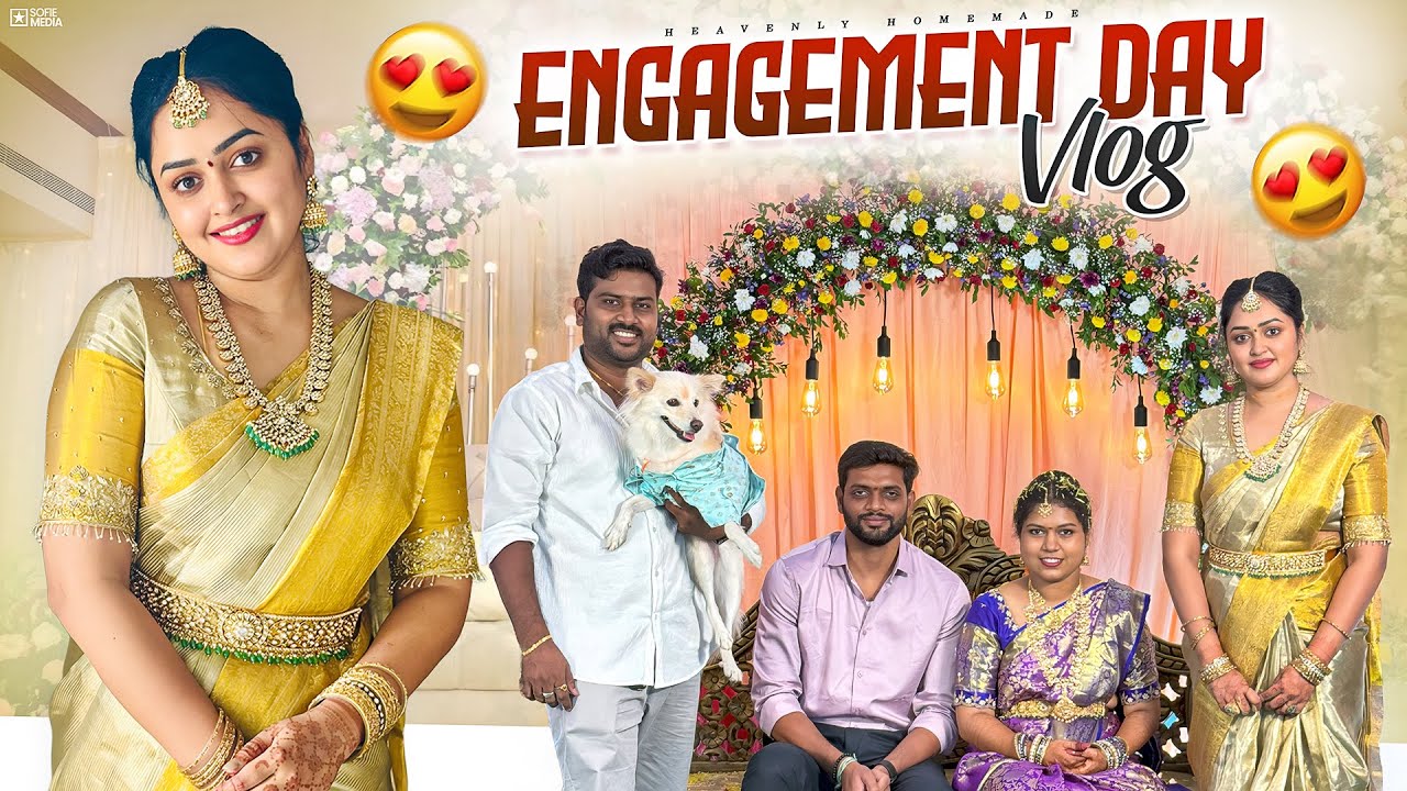 Vlog Engagement Day 😍😍😍|| నా look for engagement ❤️ || Heavenly Homemade 