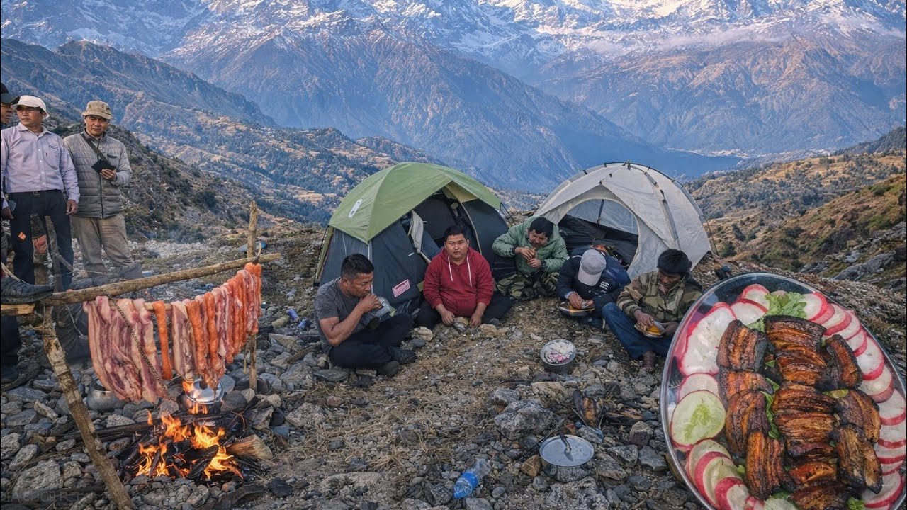 We 32 Jurey TOP HiLL MORANG To Nightgt Campaign and beautiful TOP HiLL Cooking pork is Sekwa eating