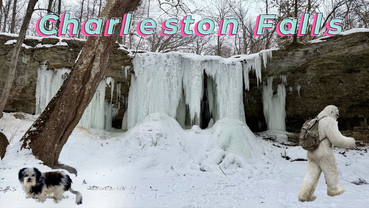 Frozen Waterfall at Charleston Falls - Tipp City, OH