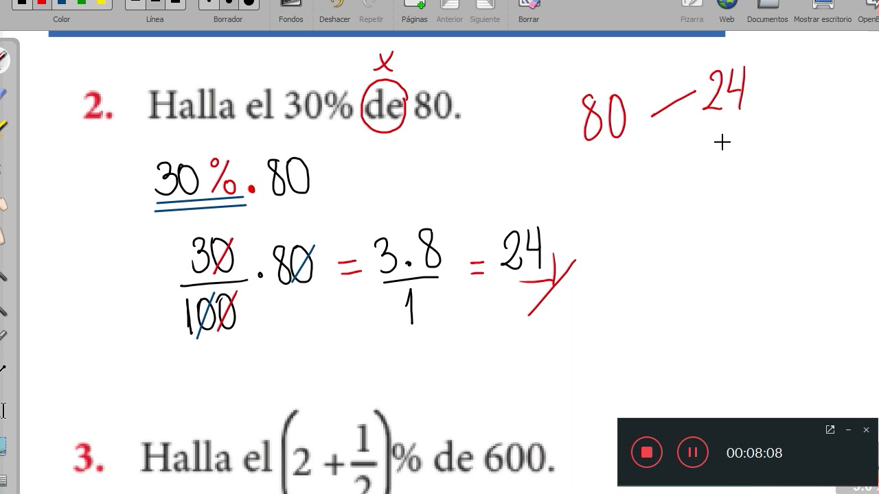 Porcentaje (6to de primaria)