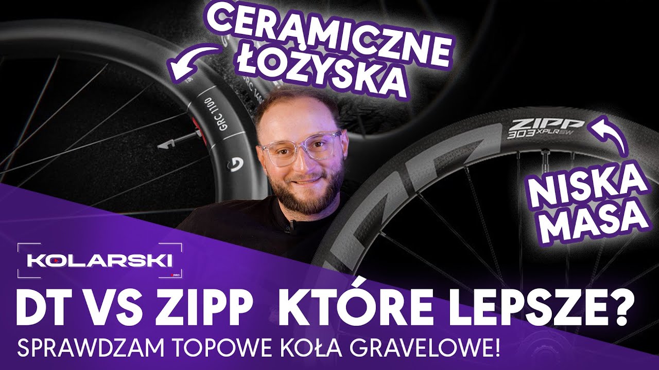 Sprawdzam TOPOWE koła gravelowe! DT Swiss GRC 1100 vs ZIPP 303 XPLR SW. Kt&oacute;re lepsze? Por&oacute;wnanie.