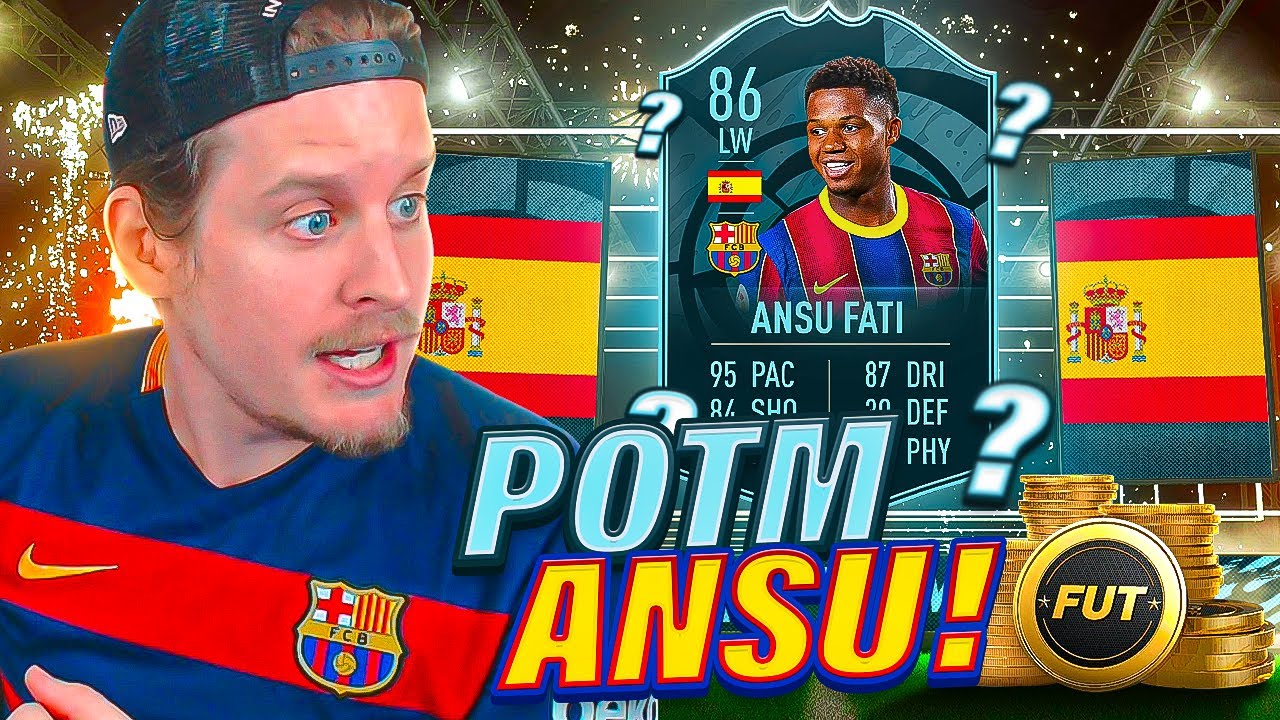 INSANE POTM SBC?! 86 POTM ANSU FATI PLAYER REVIEW! FIFA 21 Ultimate Team