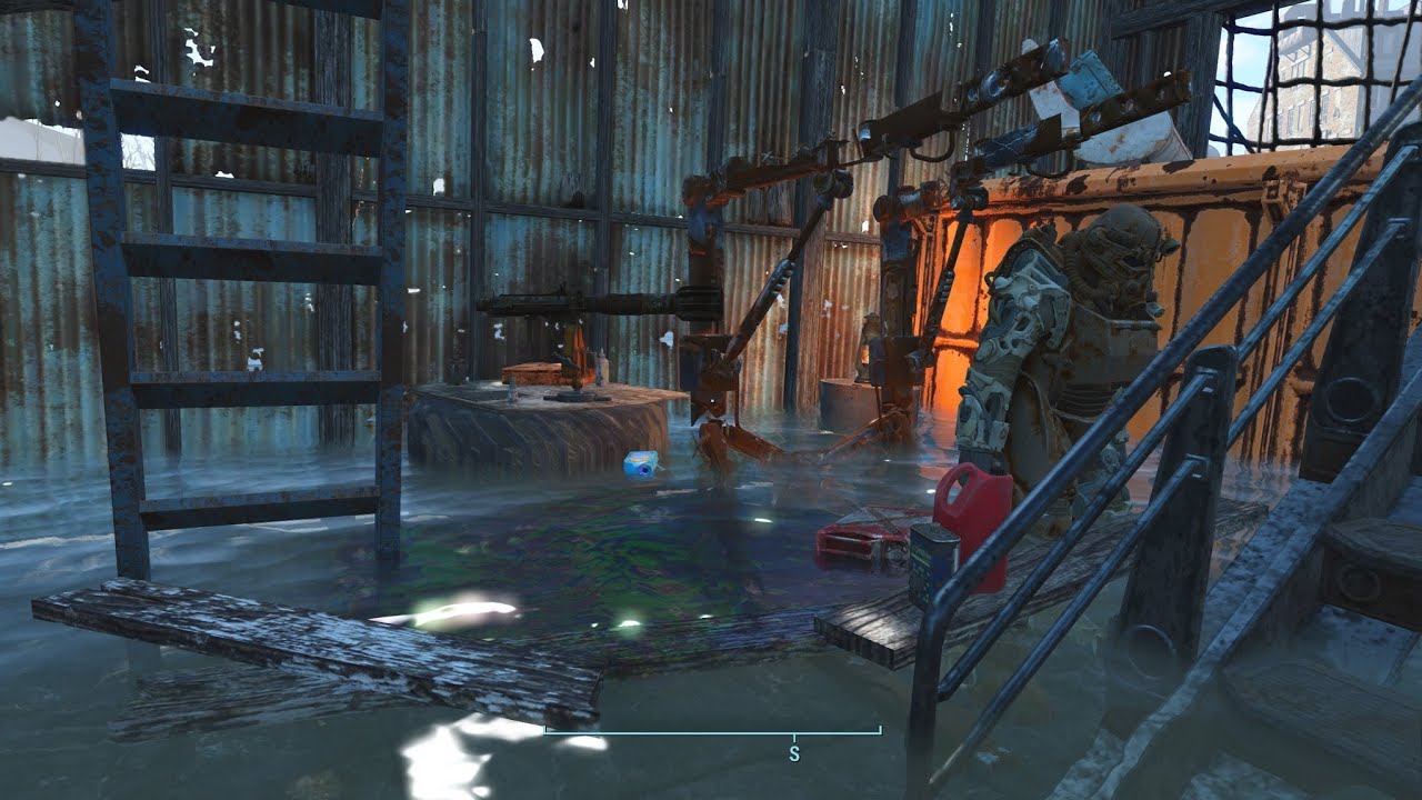 Fallout 4 | Flooded Warehouse Player Home | PS4 | Mods