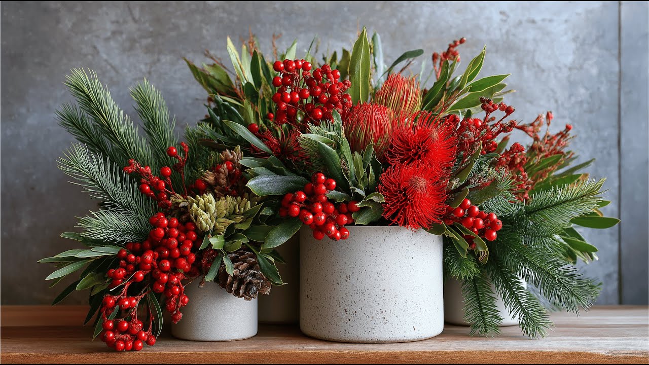 Christmas Native Blooms | Australian Christmas Flowers TV Frame Art Wallpaper (4K) TV Art Frame