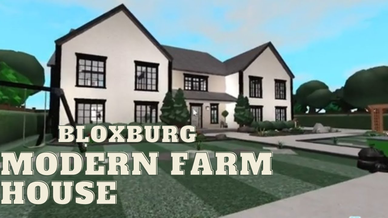 Bloxburg: Modern Farm House Speedbuild