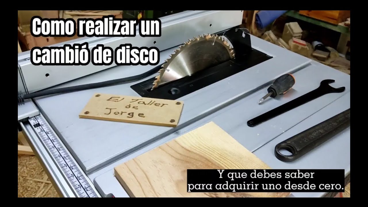 Como Cambiar el Disco de la Sierra de Mesa