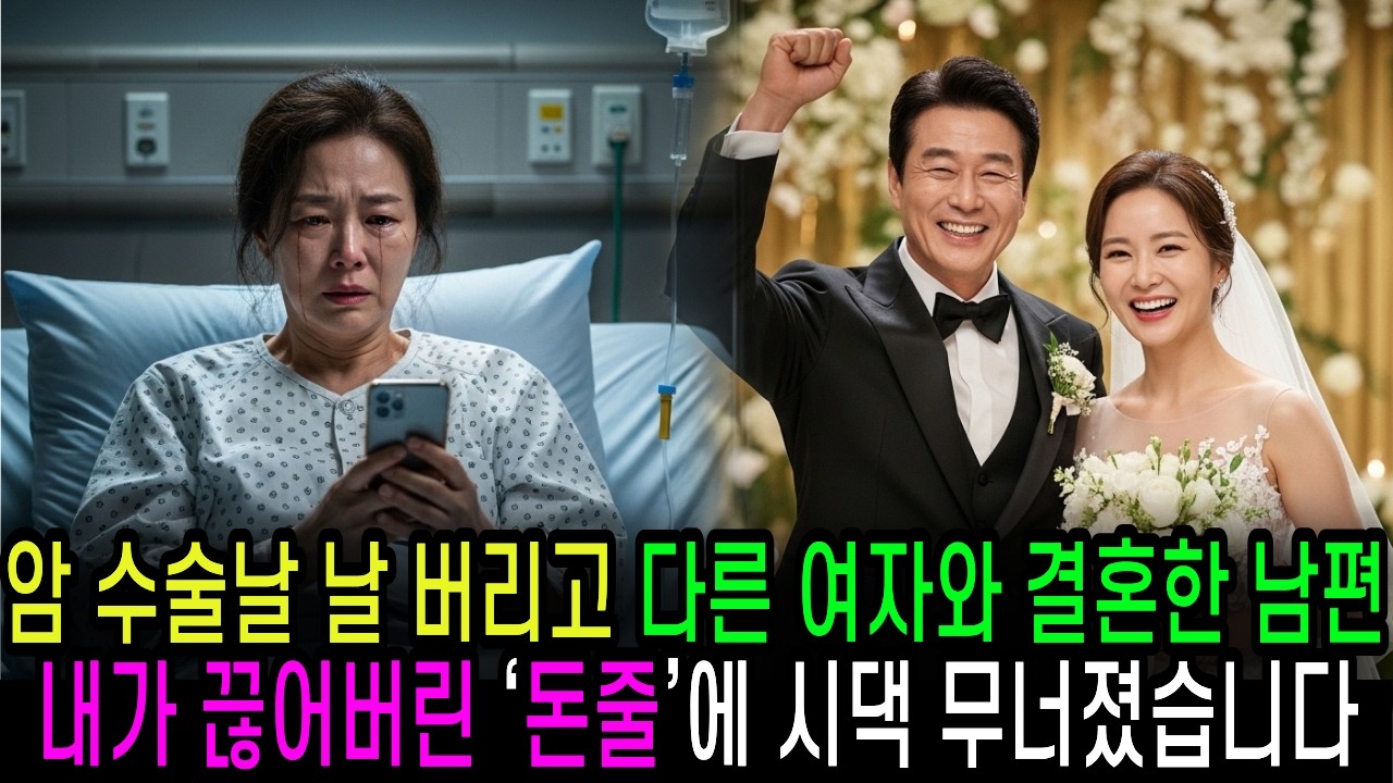 암 수술날 다른 여자와 결혼한 남편 내가 끊어버린 ‘돈줄’에 시댁 무너졌습니다