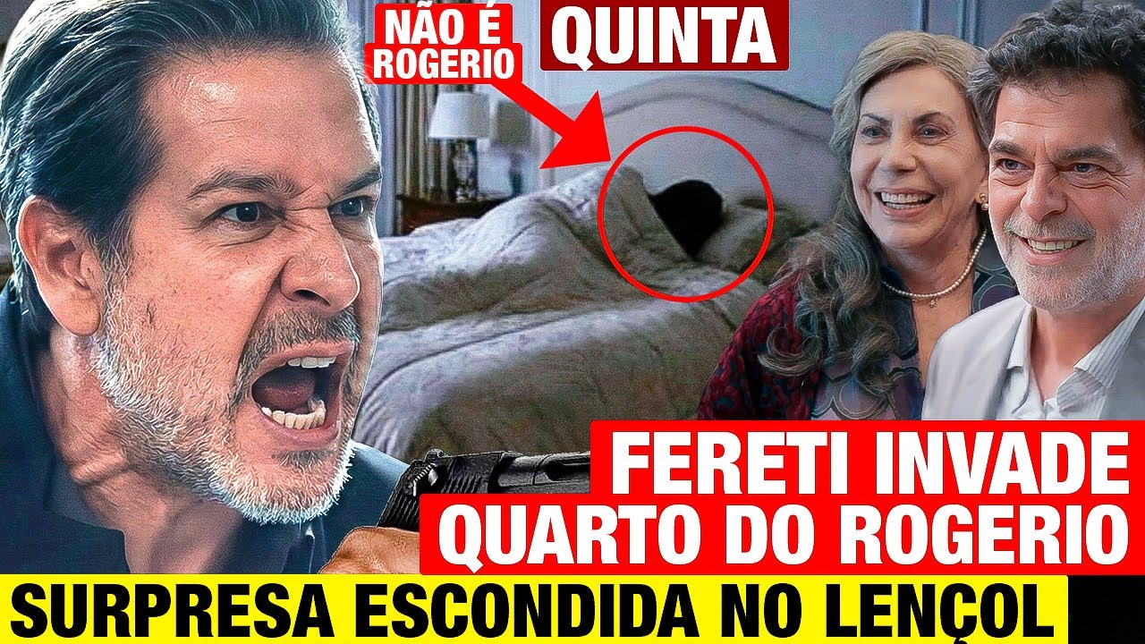TRÊS GRAÇAS: QUINTA 08/01 Josefa ALERTA ROGÉRIO E GERLUCE e Rogério espera FERÉTI COM 1 SURPRESA!