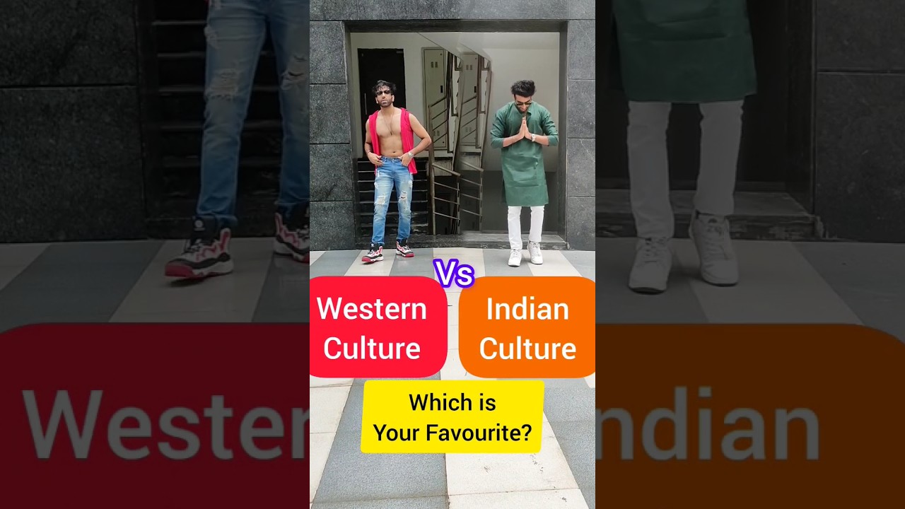 Indian Culture vs Western Culture Which is your favourite?? INDIANS chandriiyaan3 trending  #viral