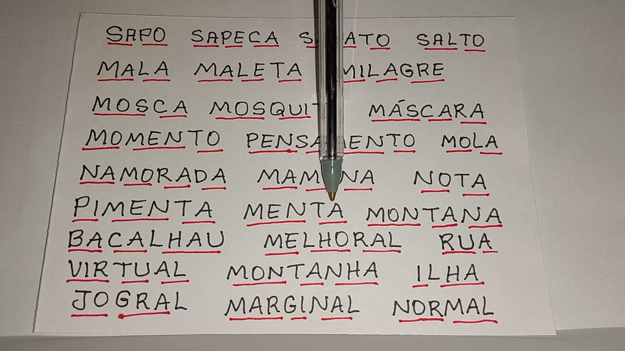 TIO CLÁUDIO VAI TE ENSINAR LER ESSAS PALAVRAS 