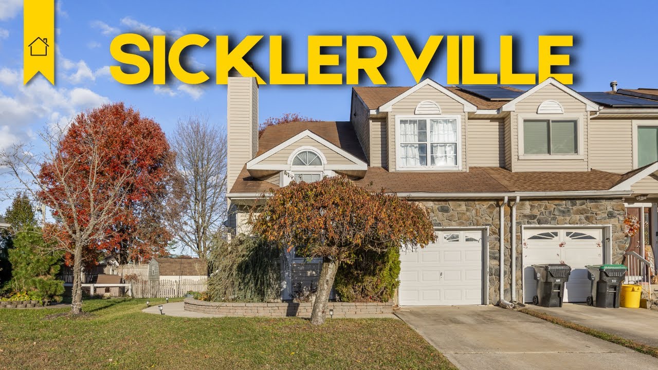 *No HOA* On This Updated End-Unit Townhome in Sicklerville NJ 📍 72 Pondview Ln