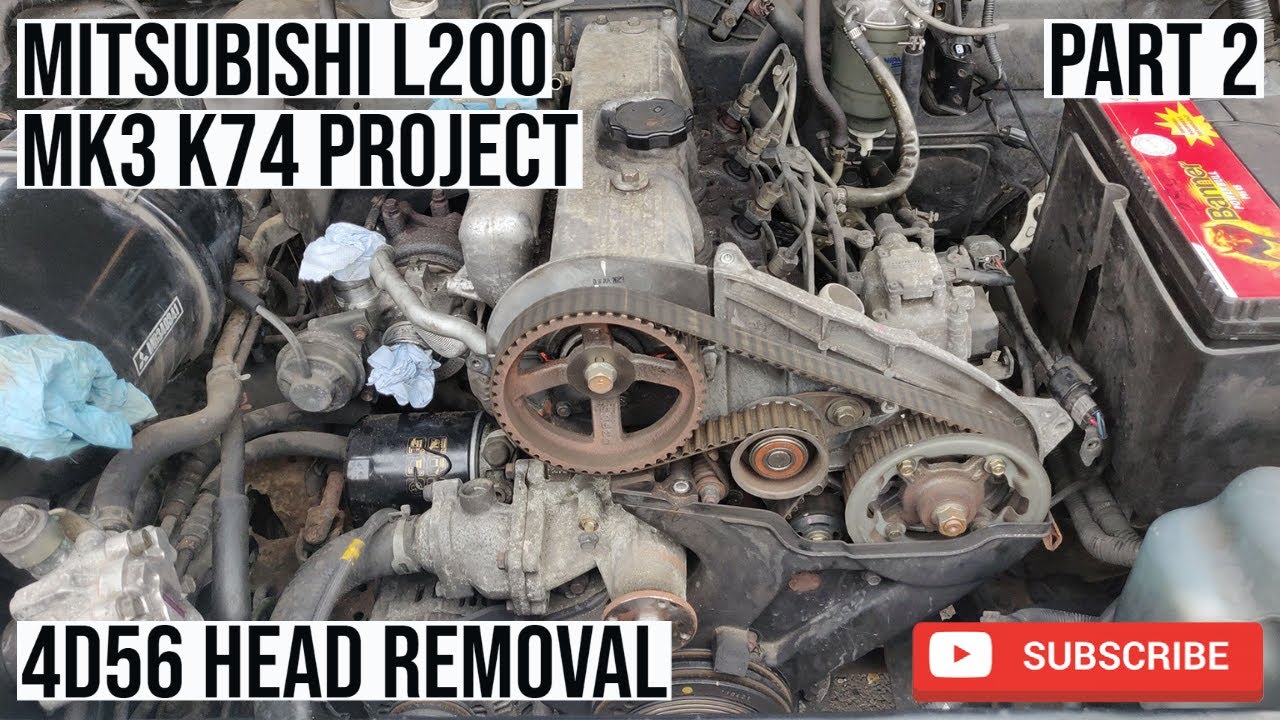 Mitsubishi L200 (MK3 K74) Head Removal (4D56) -- Part 2