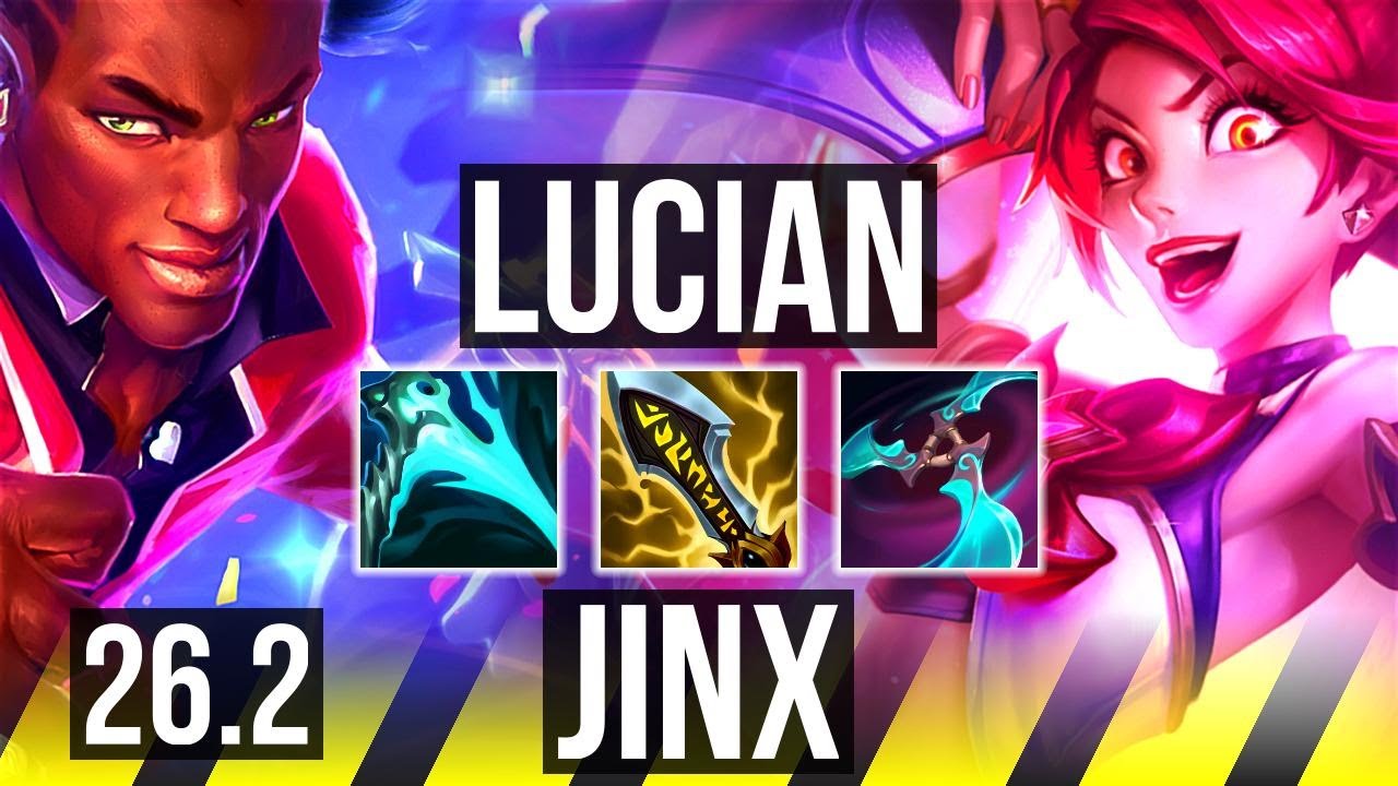 LUCIAN & Janna vs JINX & Thresh (ADC) | 71K damage | EUW Master | 26.2