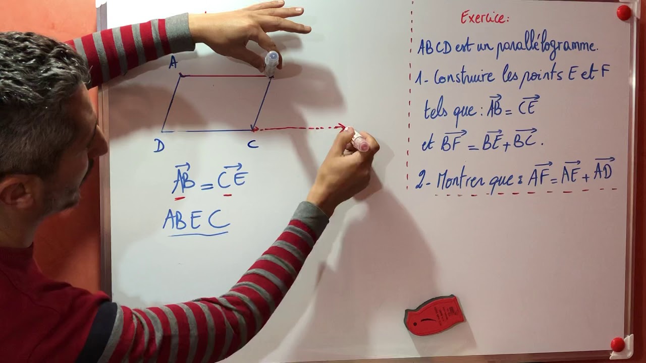 Les vecteurs: vecteurs et parallélogramme partie 1
