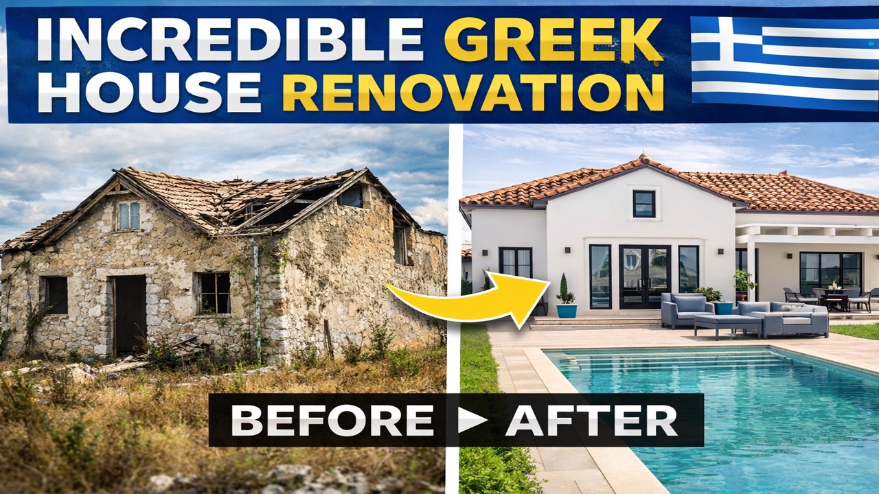 INCREDIBLE Greek House Renovation | Full Build Time Lapse
