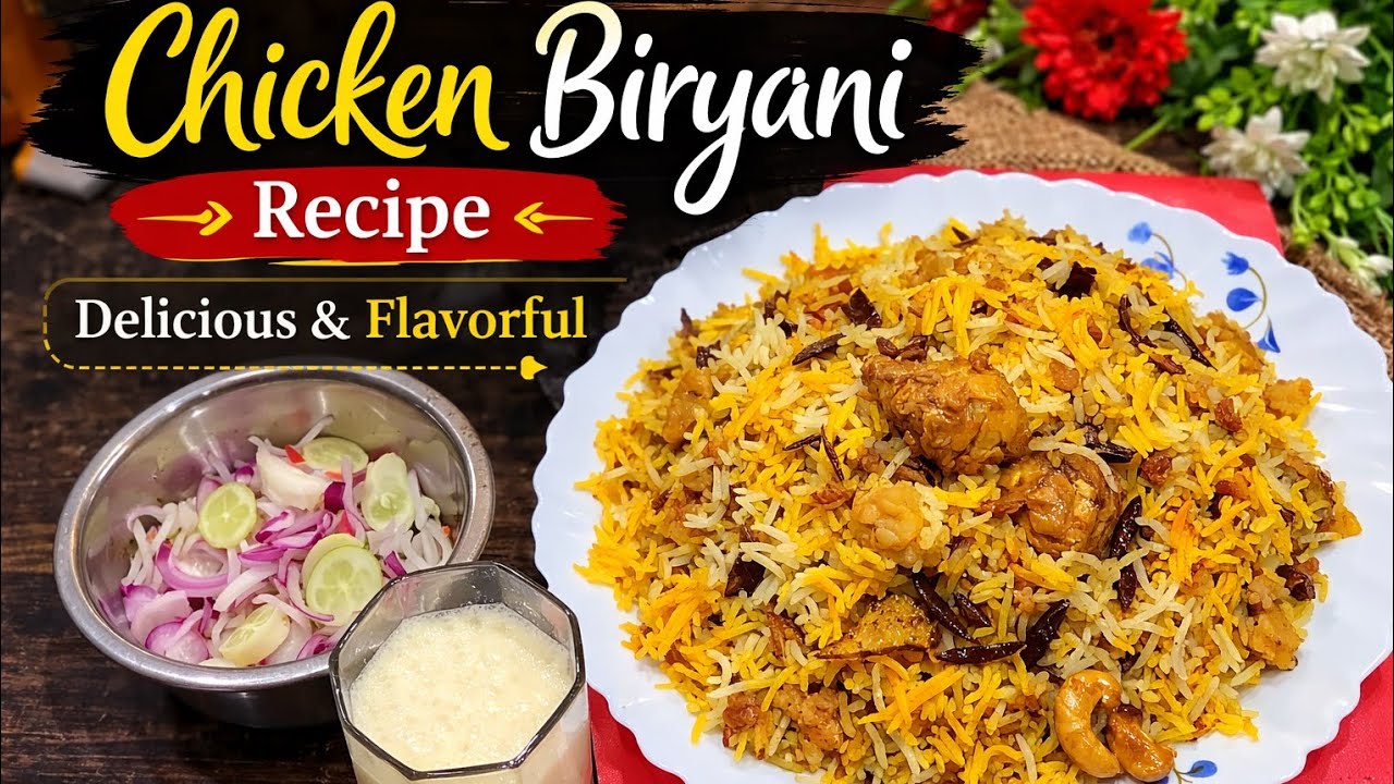 Chicken biryani 🍗 recipe 😋 #biryani #biryanirecipe #chicken #chickenbiryani #chickenbiryanirecipe