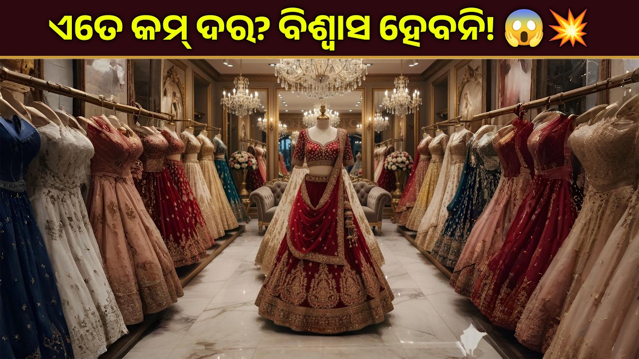 ଏତେ କମ ଦର? ବିଶ୍ୱାସ ହେବନି! 😱 ବ୍ରାଇଡାଲ୍ ଲେହେଙ୍ଗାର ରାଜସିକ କଲେକ୍ସନ୍ | Bridal Lehenga at Wholesale Price