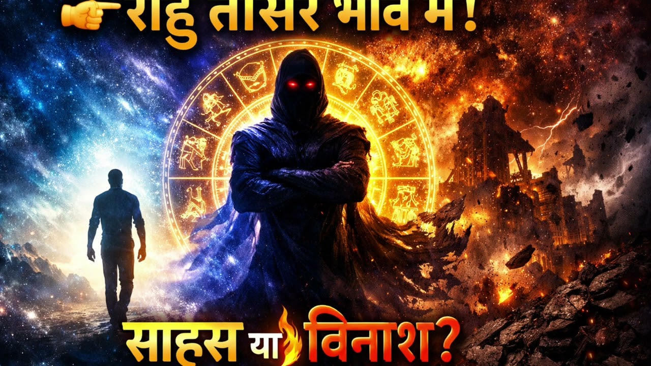Rahu in 3rd House – साहस या विनाश? आपकी कुंडली की छुपी हुई शक्ति!