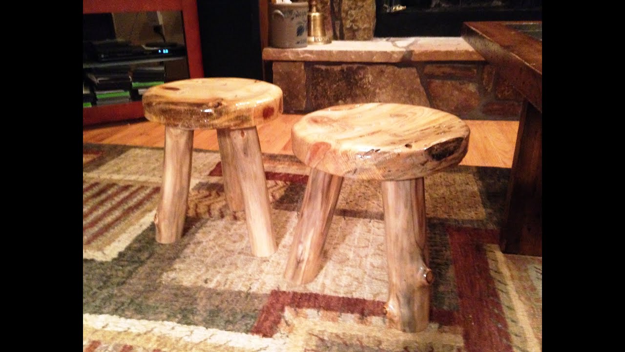 How To Make a Rustic 3 Legged Stool