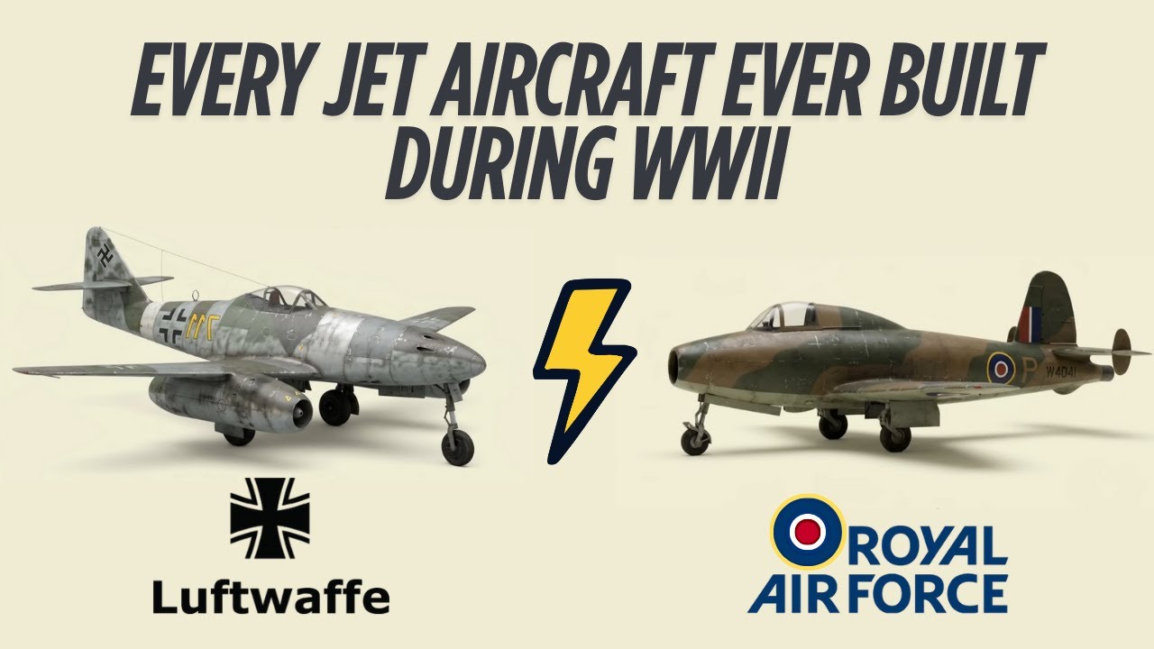 Every Jet Aircraft Ever Built During WWII | Who is the Lightning?