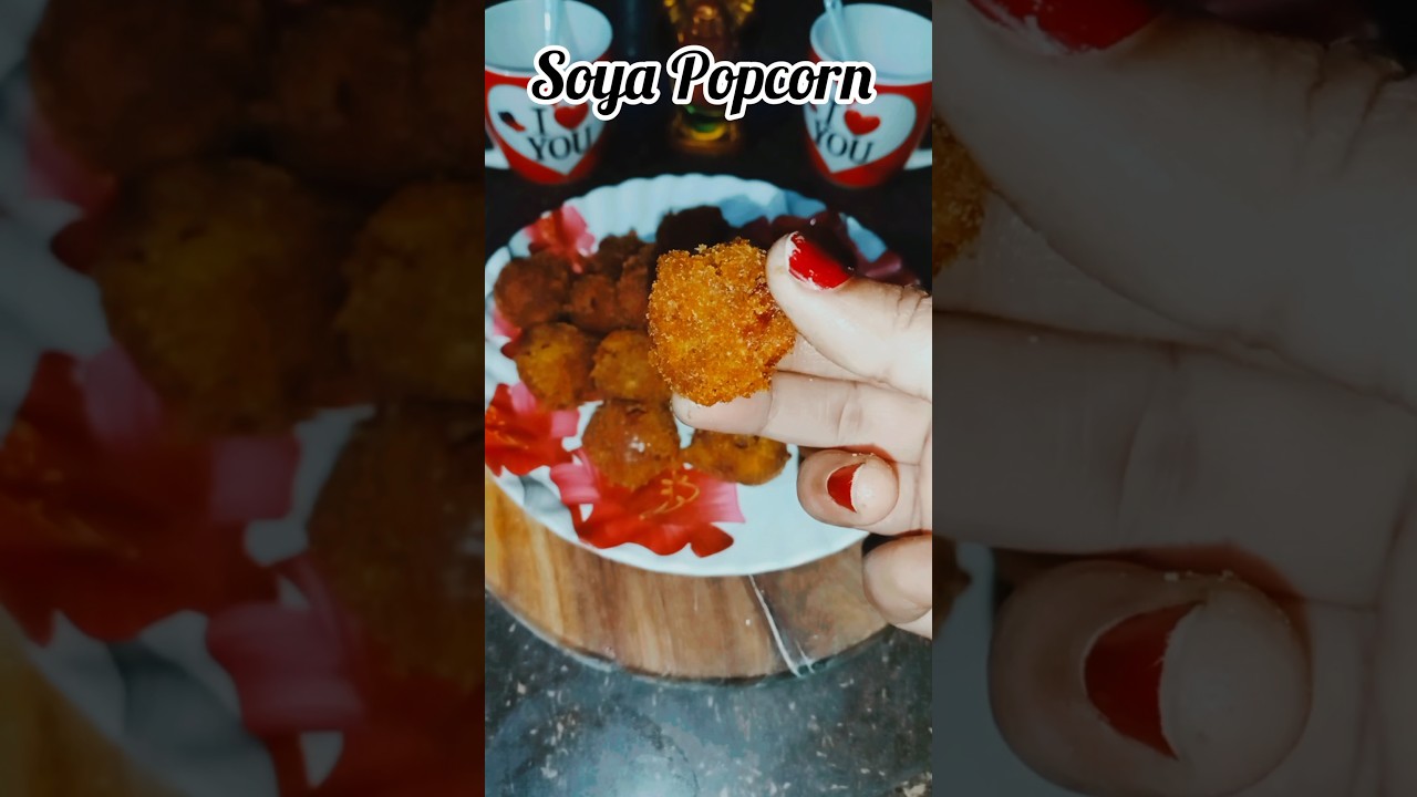 🔥Viral Crispy Soya Popcorn | Protein-Rich Evening Snack | Easy Veg Recipe 
