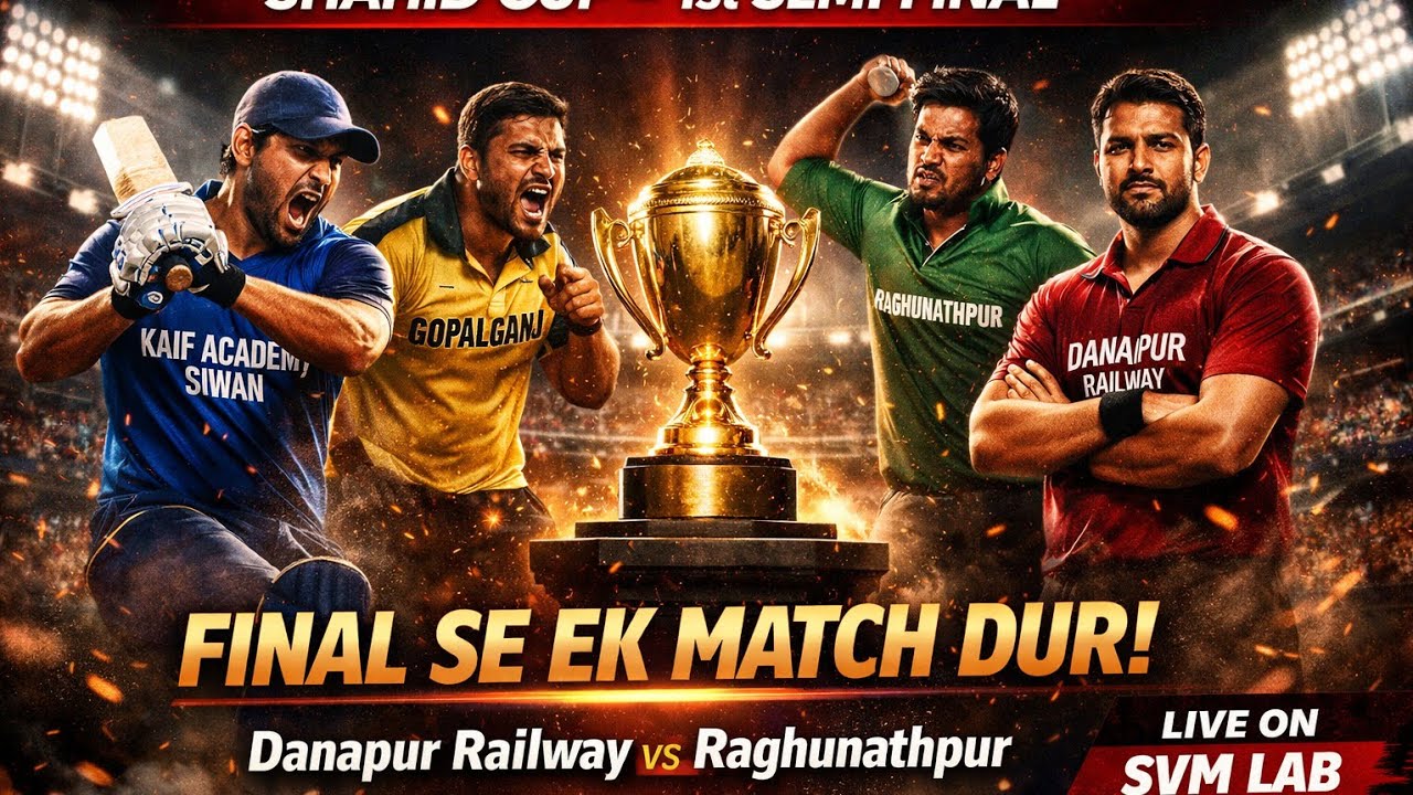 1ST SEMI FINAL|| DANAPUR Vs RAGHUNATHPUR || SHAHID CUP
