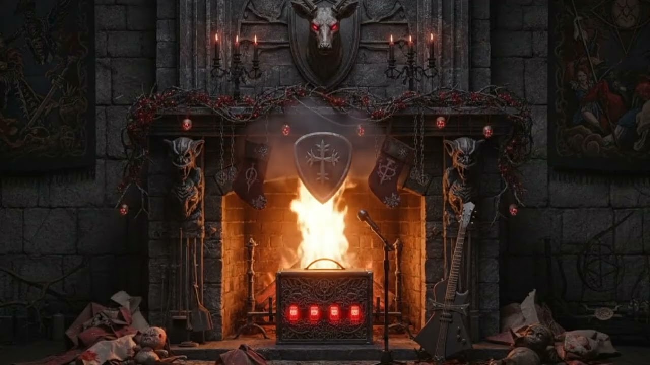 Mötley Crüe - Without You | Rock & Metal Yule Log 🔥🎸