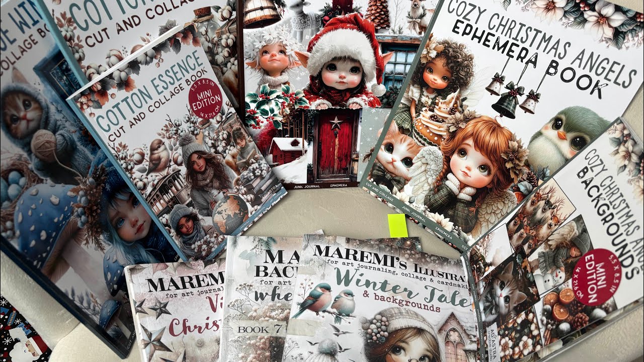 MES VOEUX DE NOEL ET MES PREMIERS CADEAUX @MaremiSmallArt @adastracreatives5861 #ephemera 