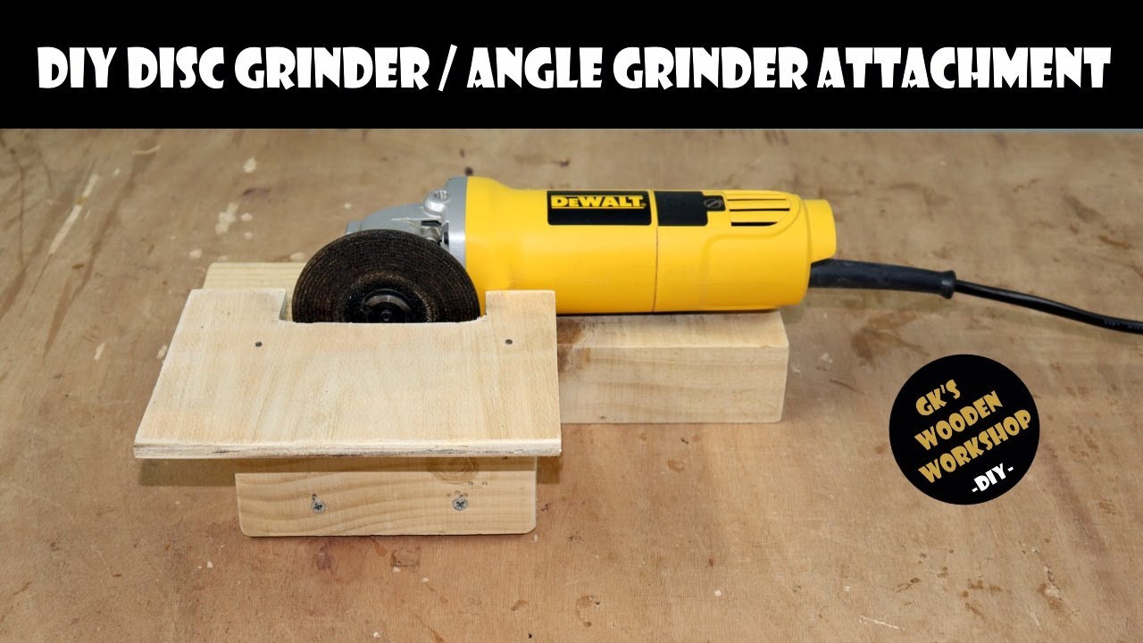 DIY Disc Grinder / Sander | Angle Grinder Attachment | DIY | GK's Wooden Workshop
