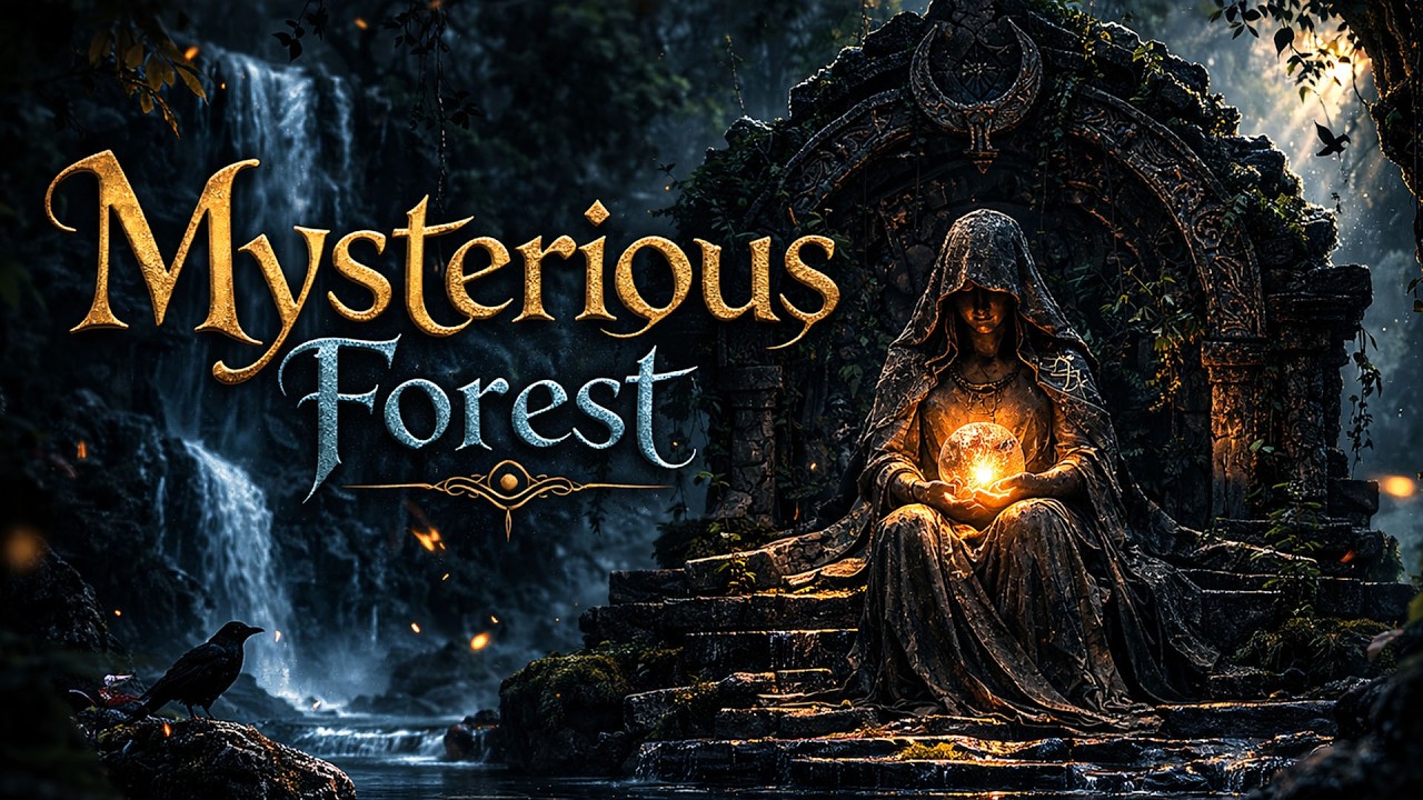 Lost in a Mysterious Forest 🌲✨ Piano, Flute & Nature Sounds | Deep Relaxation Ambient (2H)