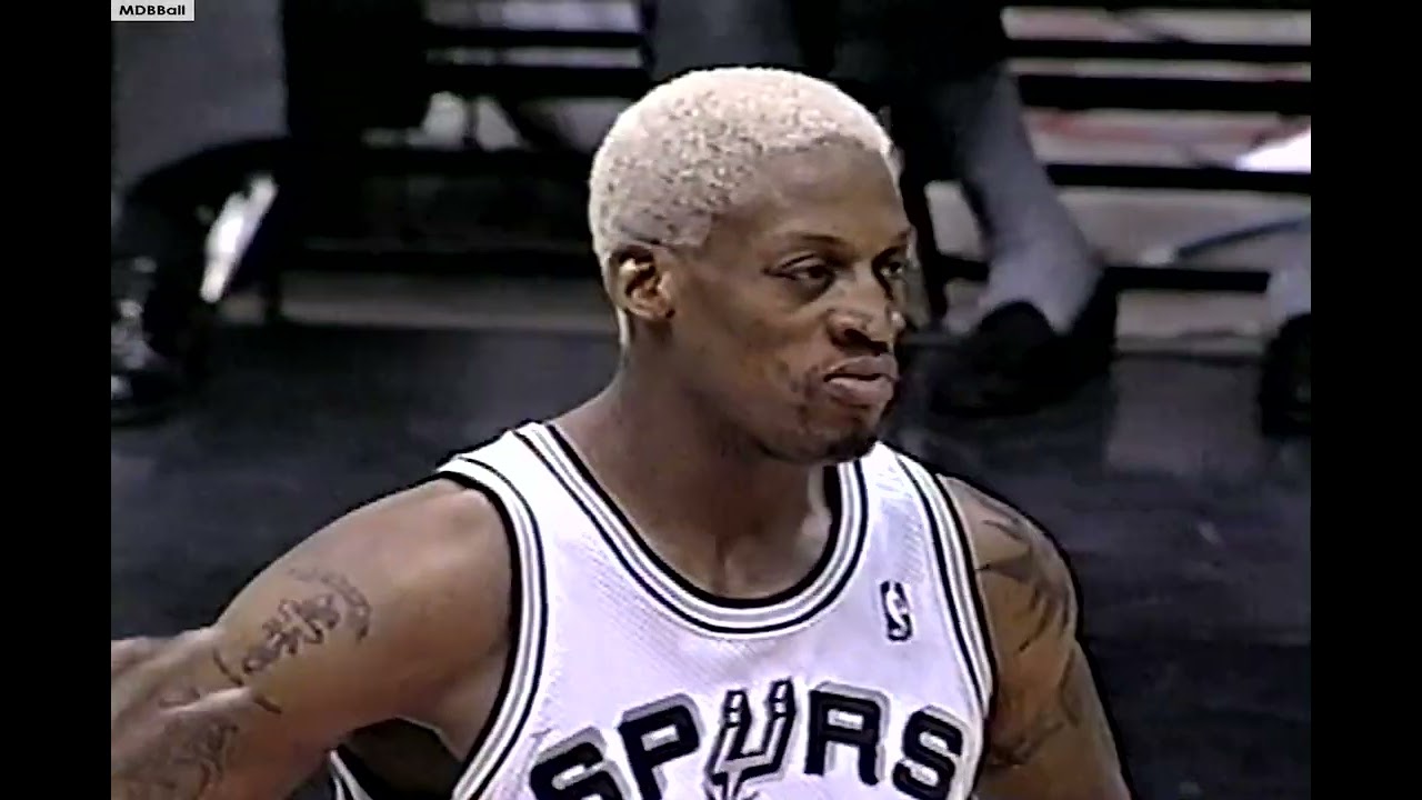 Dennis Rodman At His (Dirtiest) Best - Nuggets @ Spurs Game 2 1995 NBA Playoffs