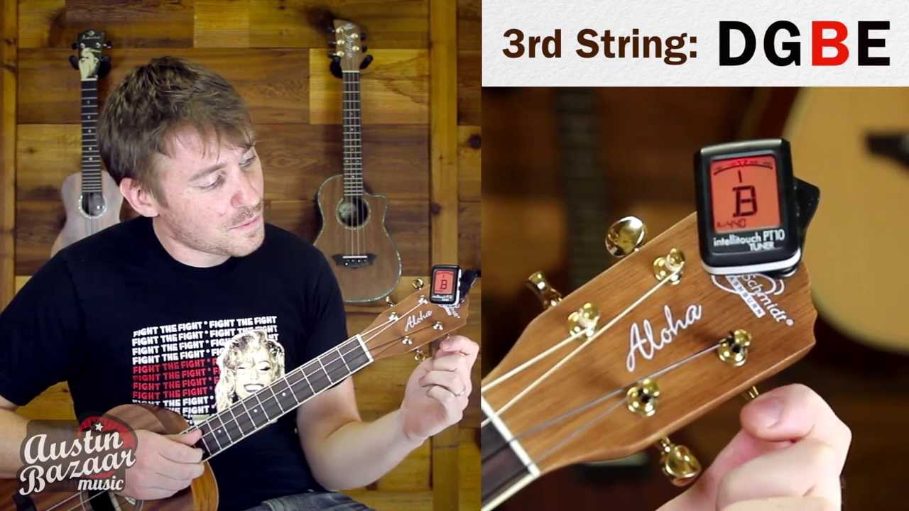 How to Tune a Baritone Ukulele to DGBE (Standard Tuning)
