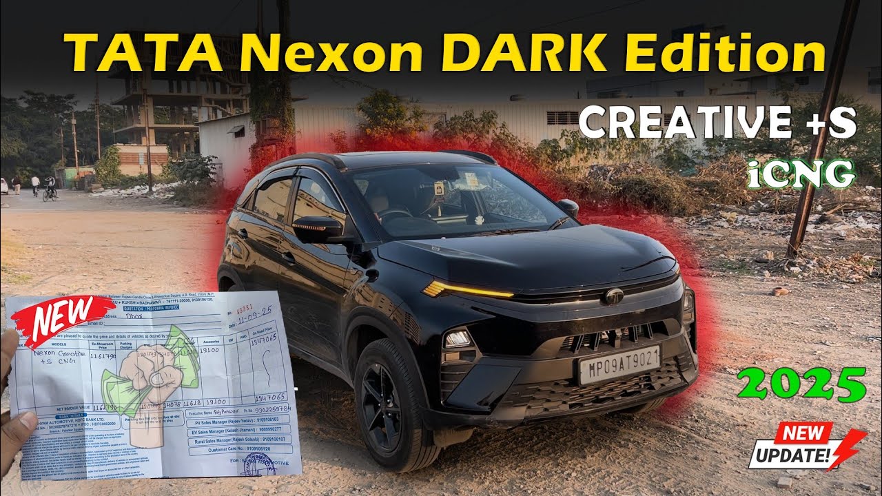Tata Nexon Creative Plus S CNG Dark Edition | 2025 Tata Nexon CNG 