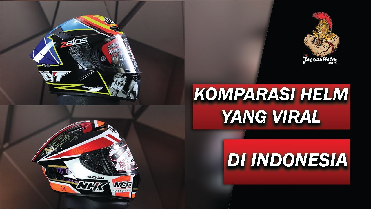 KOMPARASI HELM YANG SEMPAT VIRAL | NHK GPR TECH STREET VS KYT TT COURSE