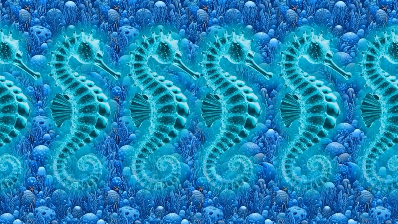 Am I Blue? - 3D Stereogram Illusions