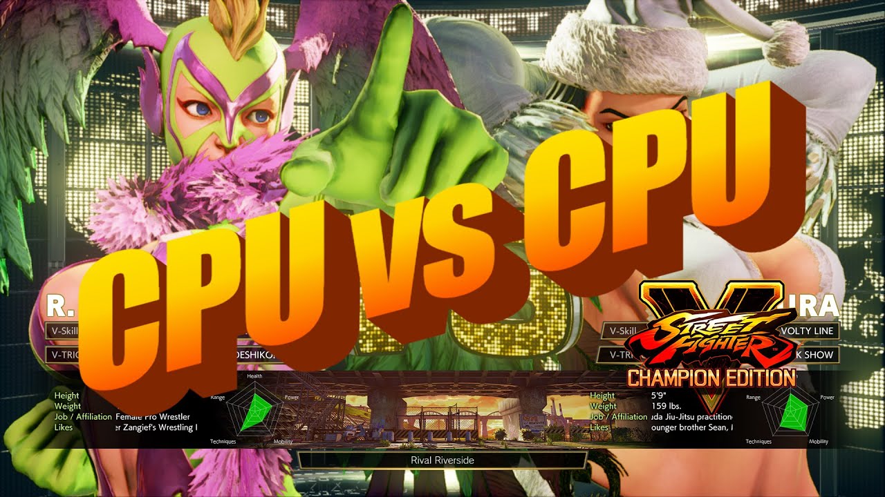 11 Hours of Street Fighter 5 - CPU vs CPU