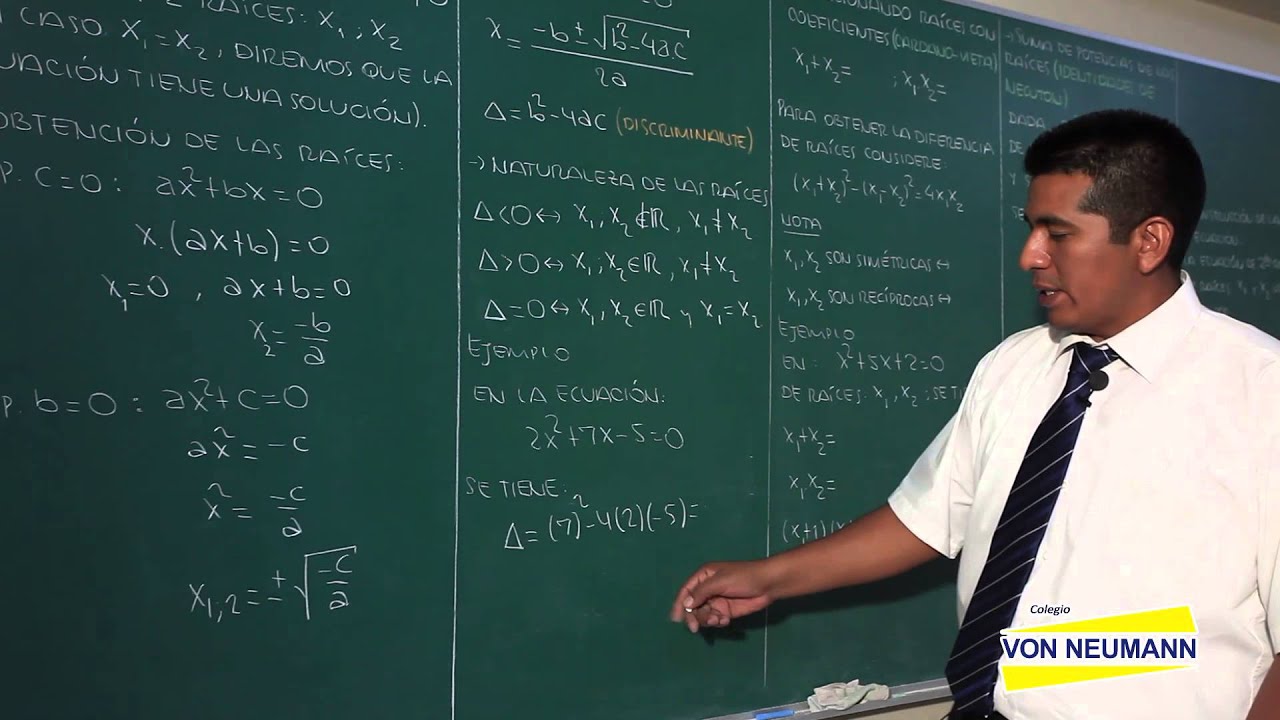 ALGEBRA - Ecuaciones de 2do grado - [HD]